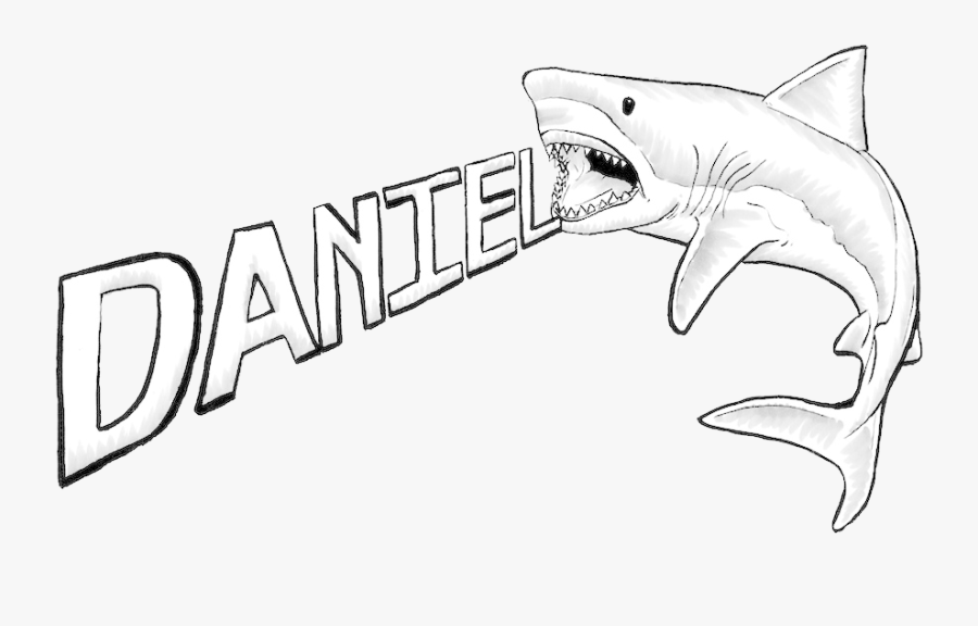 Great White Shark Drawings - Shark Drawing Great White, Transparent Clipart