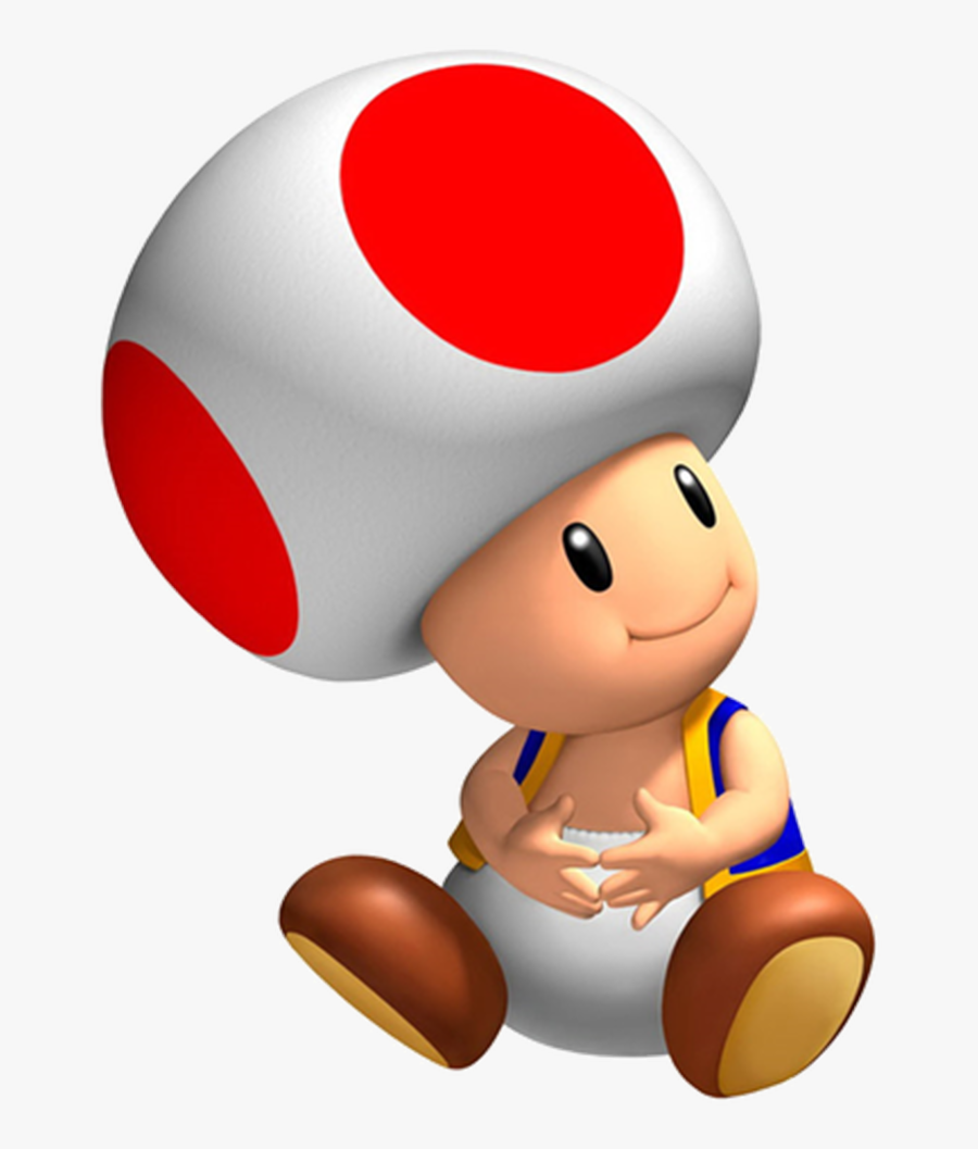 Mario Vector Clipart Psd - Super Mario Toad Transparent Background, Transparent Clipart