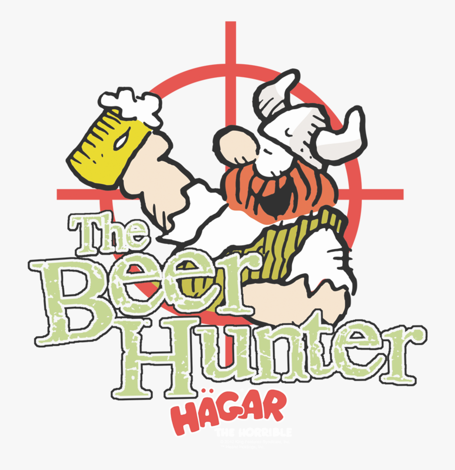 Hagar The Horrible Beer Hunter Kid"s T Shirt Clipart - Hagar The Horrible Beer, Transparent Clipart