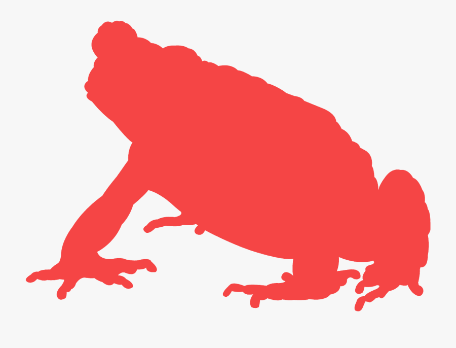 Toad Silhouette, Transparent Clipart