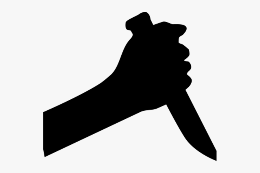 Hand With Knife Png, Transparent Clipart