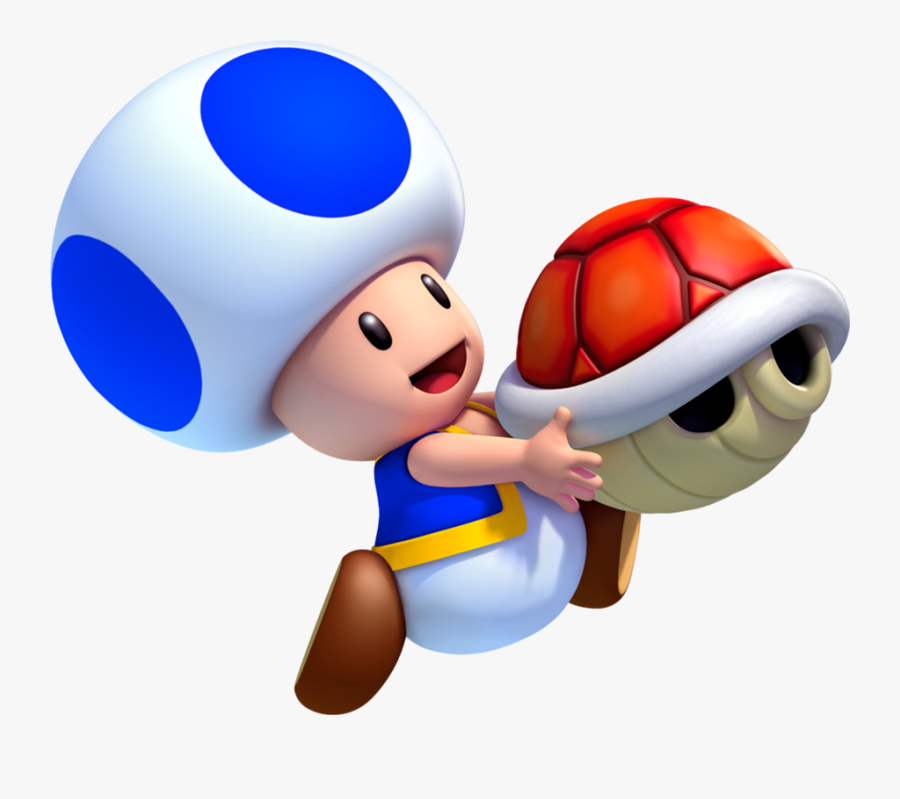 Free Pictures Download Clip - New Super Mario Bros Wii Blue Toad, Transparent Clipart