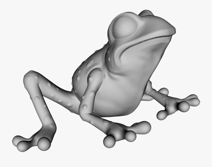 Grey Frog Thing - Cartoon Gray Frog, Transparent Clipart