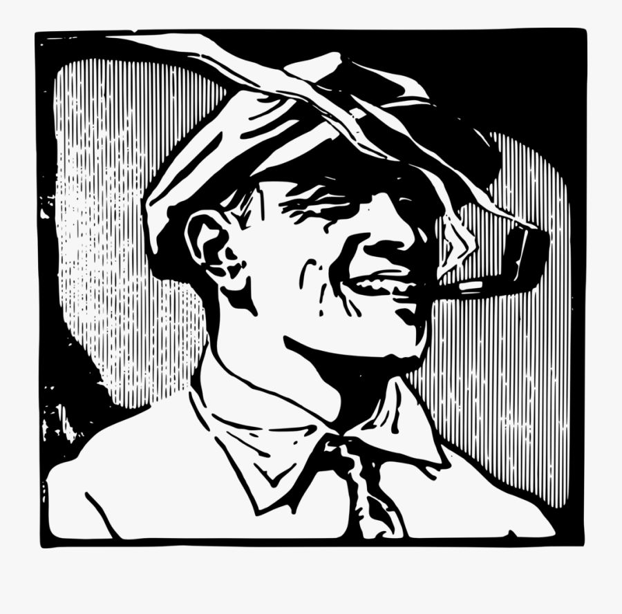 Man With A Pipe, Transparent Clipart
