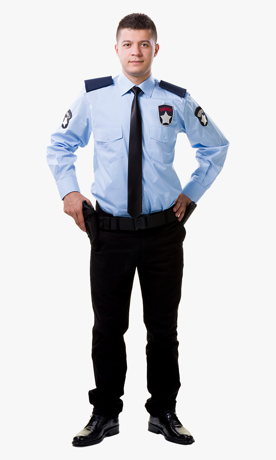 Police Officer Security Guard Uniform - Security Guard Image Download, Transparent Clipart