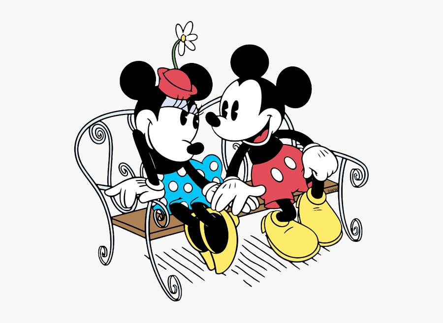 Transparent Mickey Mouse Cruise Clipart - Mickey Mouse And Minnie Mouse Bench, Transparent Clipart