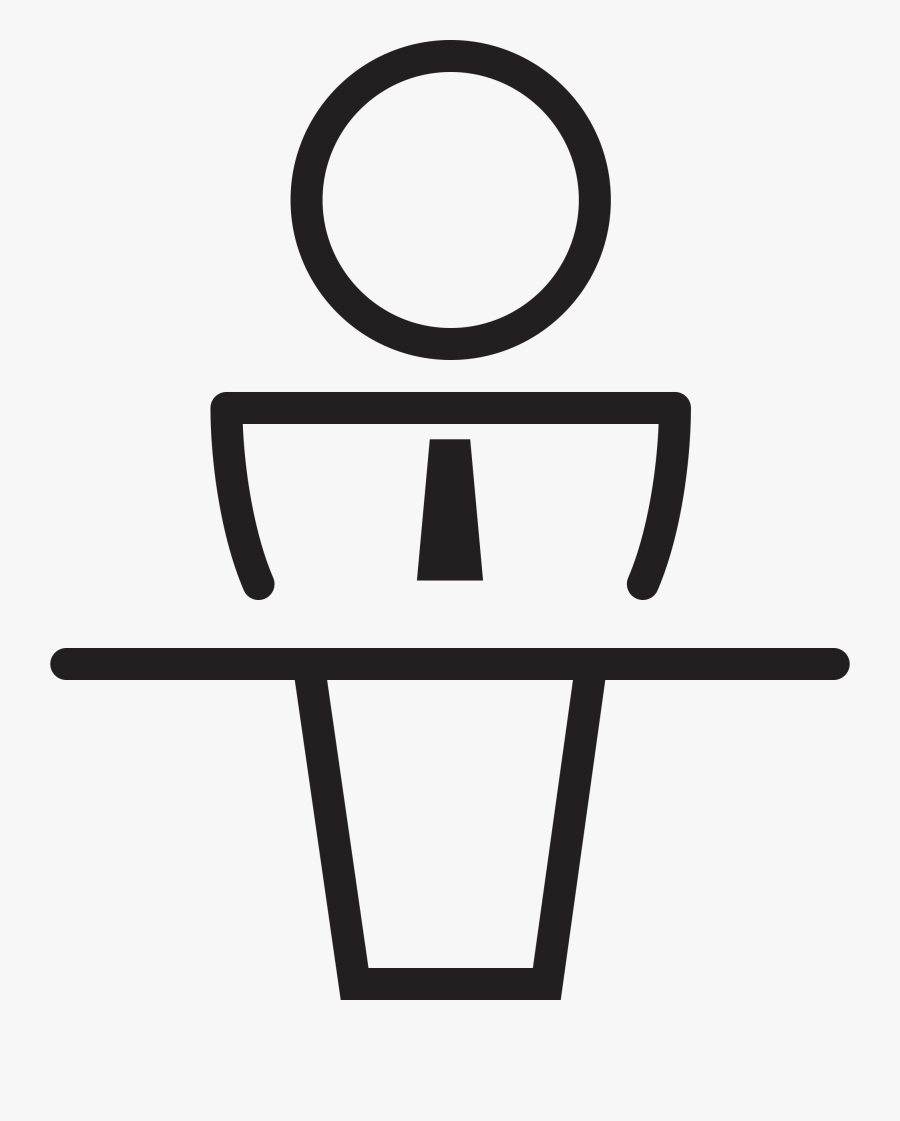 Speaker At Podium Clipart - Speaker Podium Clipart, Transparent Clipart
