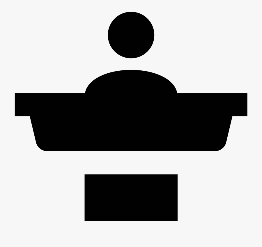 The Icon Shows A Man Standing At A Podium, Transparent Clipart