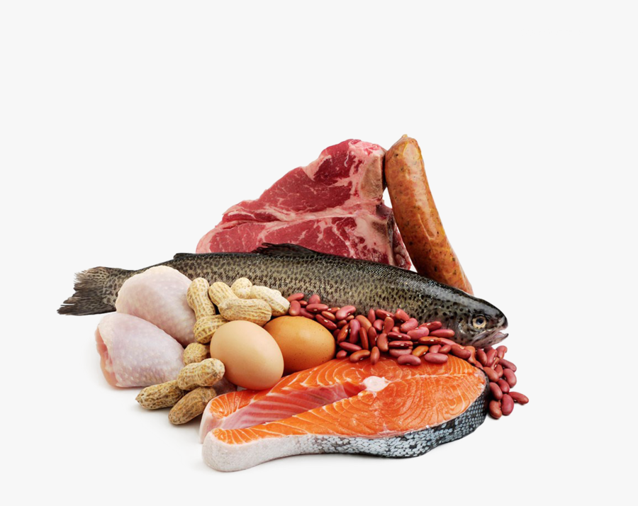 Seafood Meat Fish Protein - Fish Meat Egg Png, Transparent Clipart