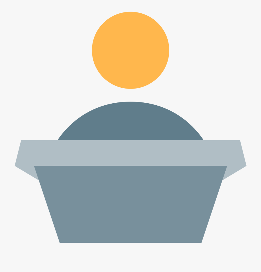 Transparent Speaker Podium Clipart - Circle, Transparent Clipart