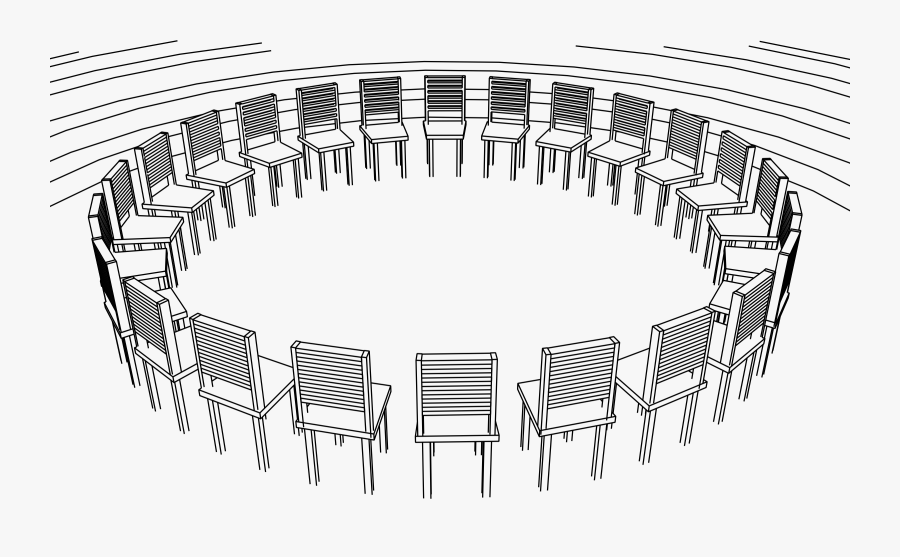 Clip Art Podium Background - Circle Chairs Png, Transparent Clipart