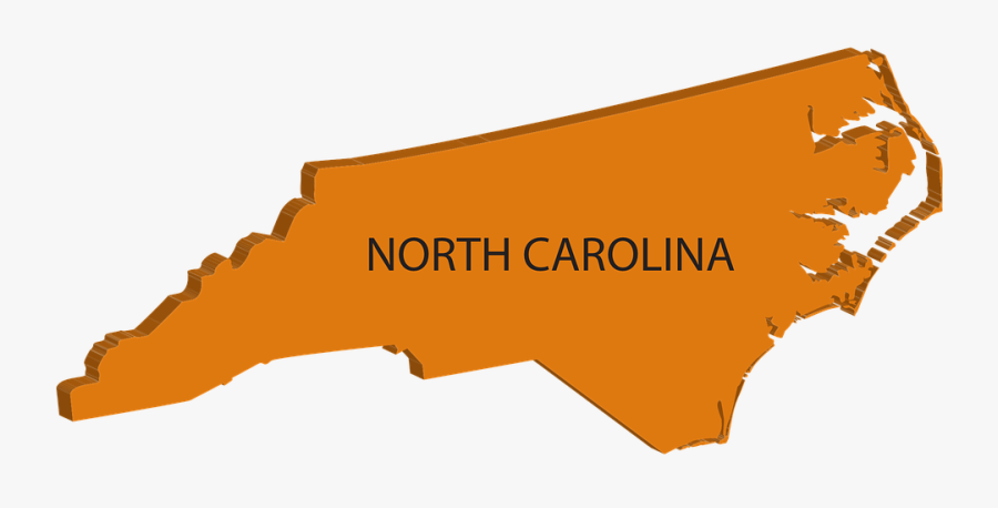 North, Carolina, Map, State, Geography, United, States - North Carolina Map Small, Transparent Clipart