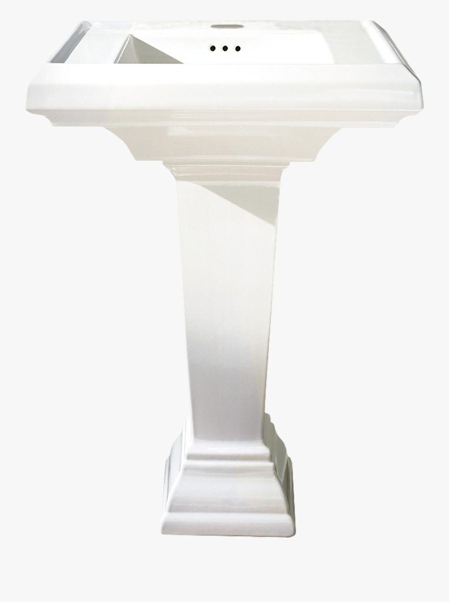Podium Clipart Pedestal - 22 White Pedestal Sink, Transparent Clipart