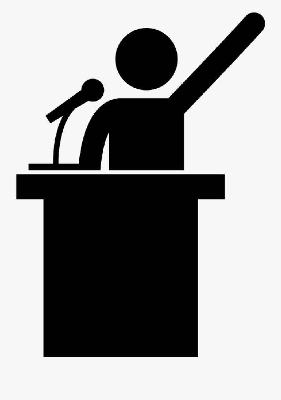 On The Edge - Black And White Politician Clipart, Transparent Clipart
