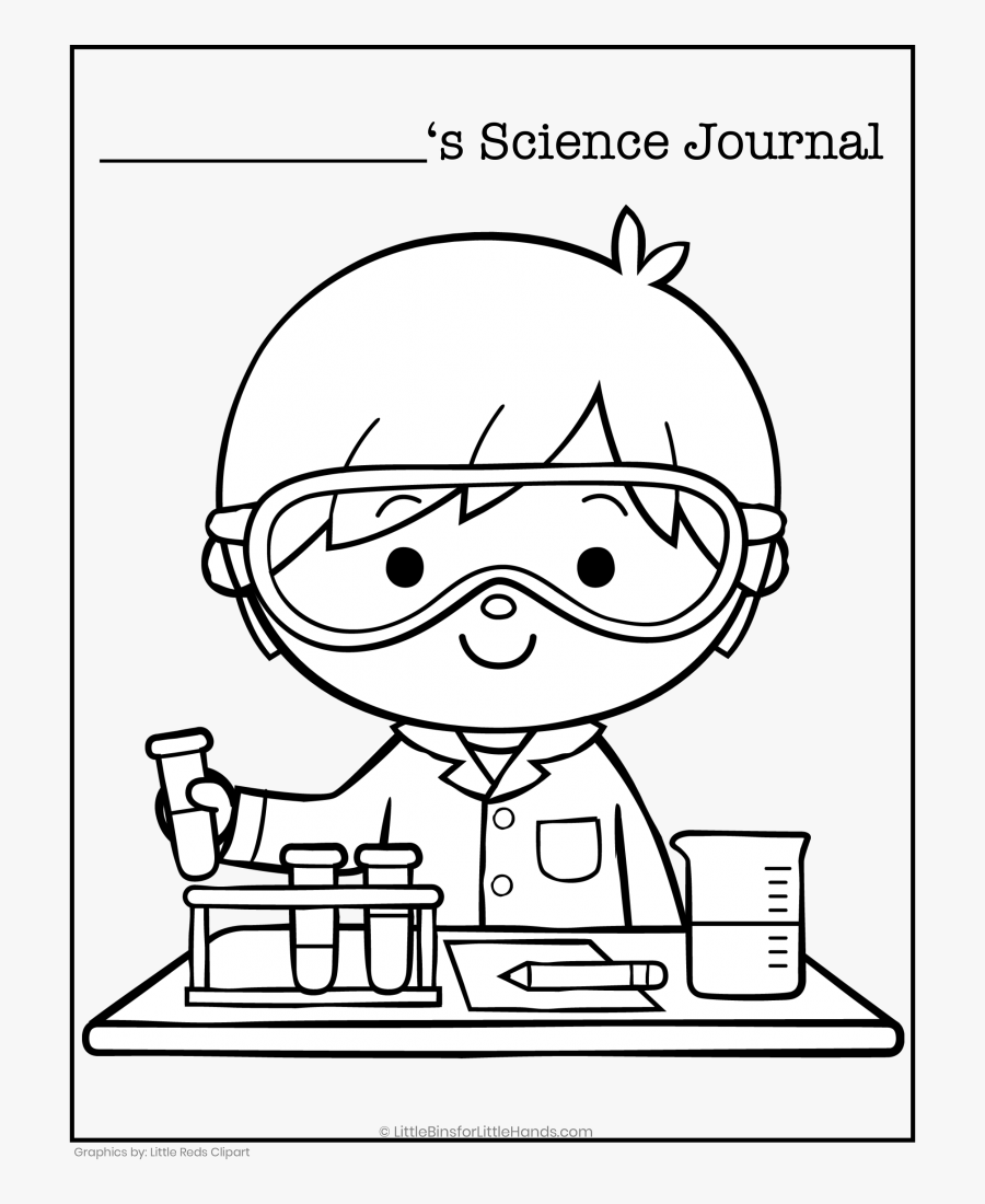 Little Scientist Clipart Black And White, Transparent Clipart