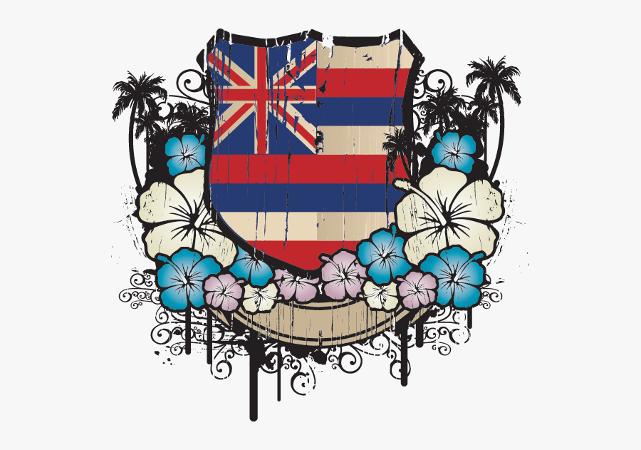 Cool Hawaii Flag, Transparent Clipart