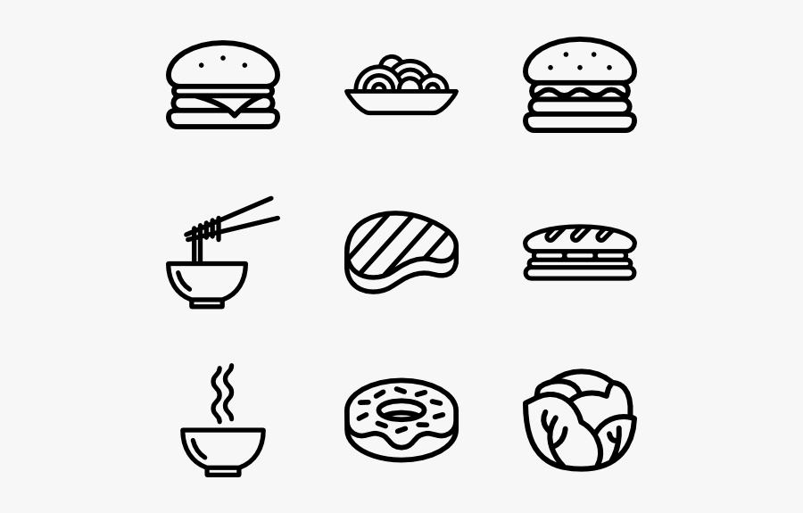 Protein Vector - Meat Icons, Transparent Clipart