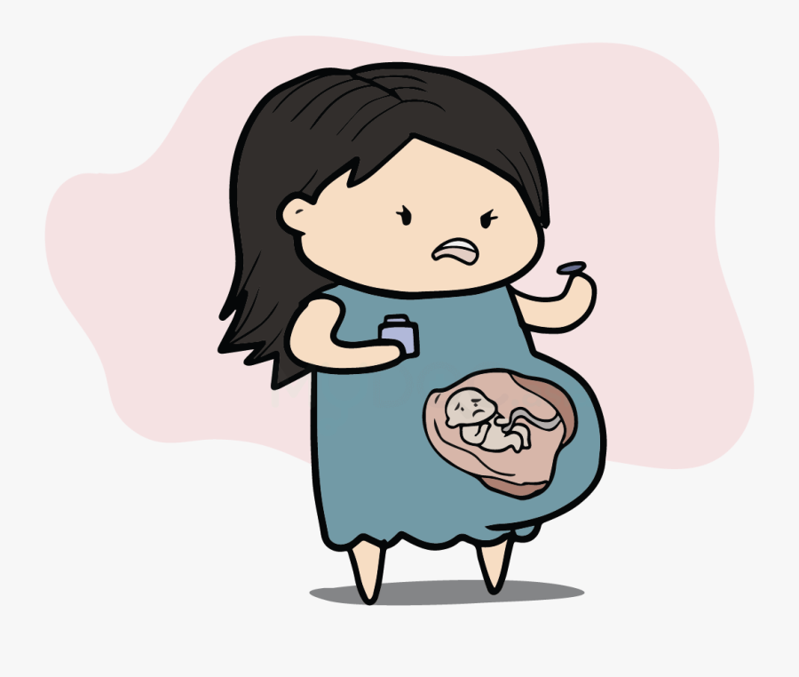 Mengkonsumsi Obatan Selama Kehamilan - Stress Pregnancy Png, Transparent Clipart