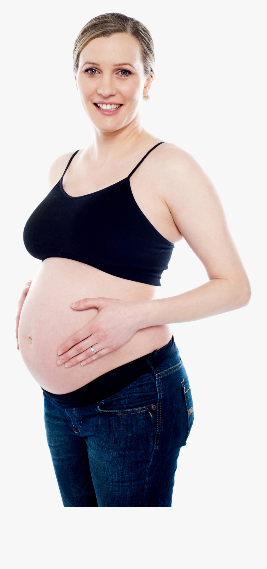 Pregnant Woman Exercise Free Png Image - Pregnant Woman No Background, Transparent Clipart