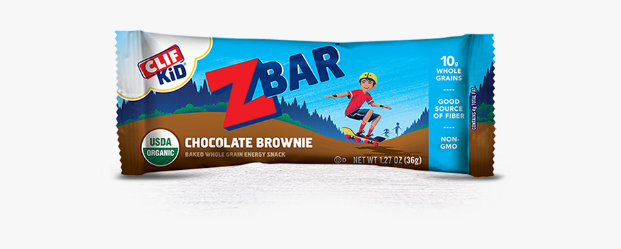 Chocolate Brownie Packaging - Clif Kid Zbar Chocolate Brownie, Transparent Clipart