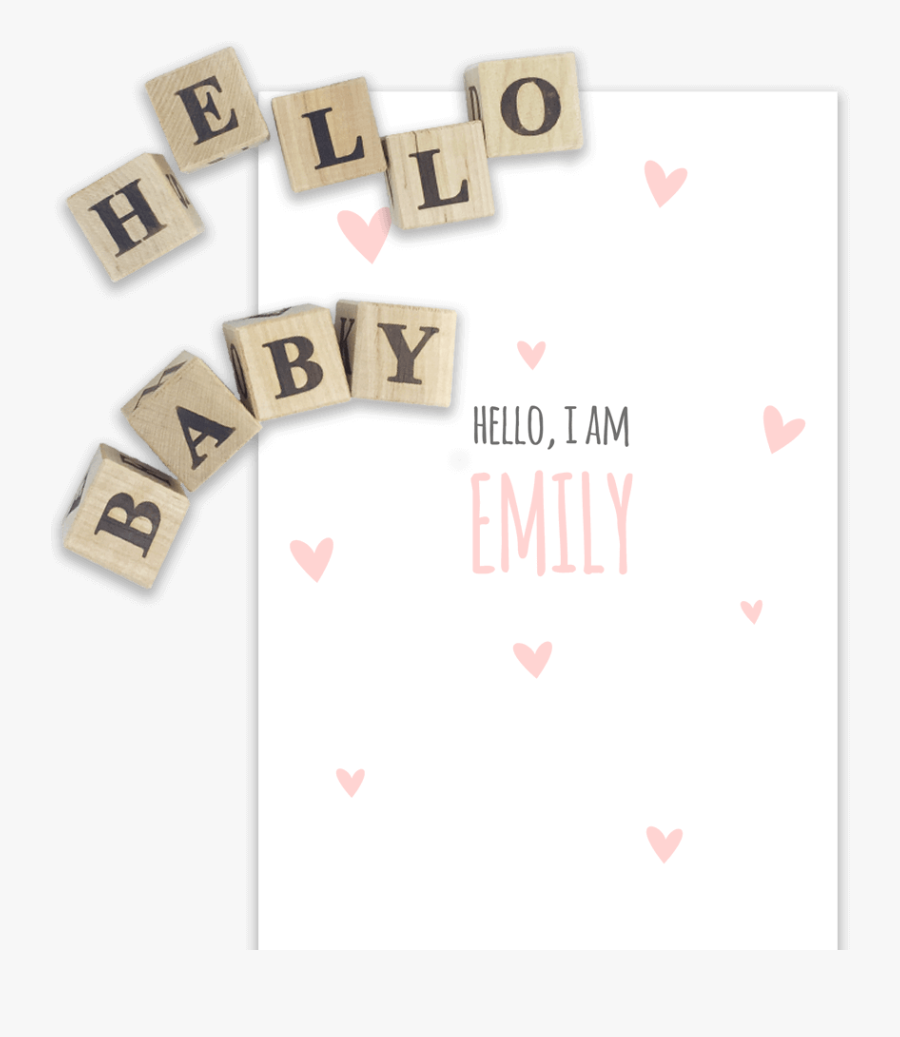 Clip Art Birth Announcements Templates - Paper, Transparent Clipart