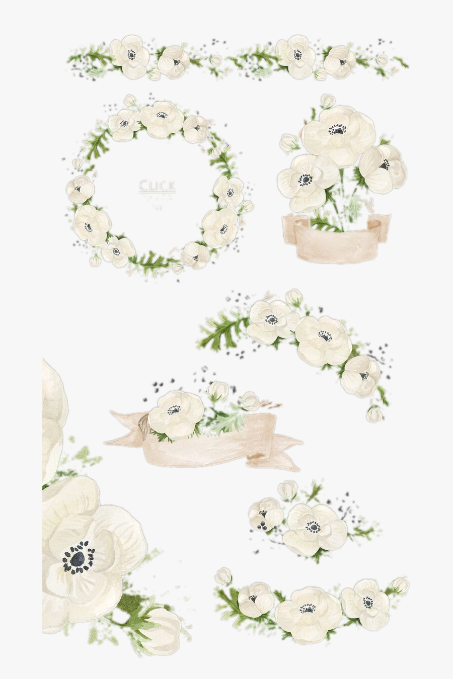 Longhorn Clipart Flower Crown - Rose, Transparent Clipart