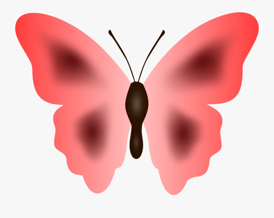 Butterfly Moth Cartoon Pink - Clip Art, Transparent Clipart