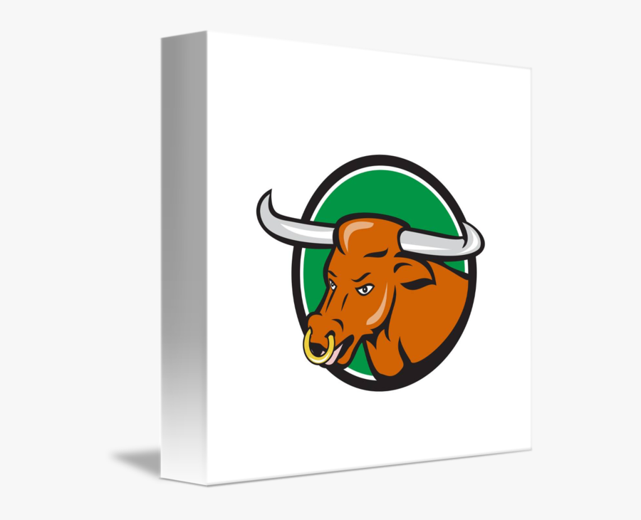 Texas Bull Nose Ring Longhorn Logo Clip Art Png - Desenho De Long Horn, Transparent Clipart