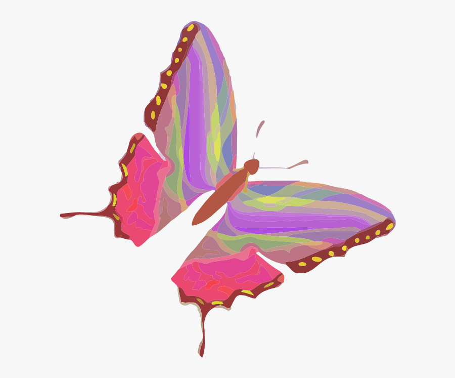 Butterfly Scalable Vector Graphics Svg Clip Art 555px - Clip Art, Transparent Clipart