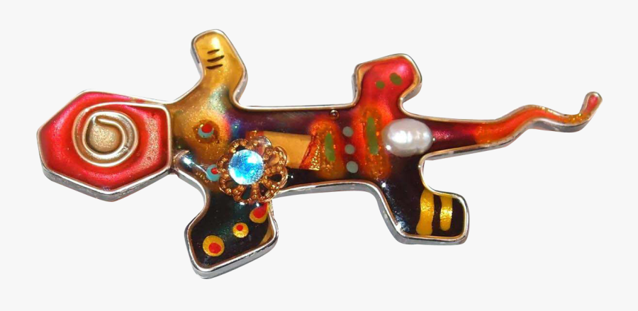 Mixed Media Art Lizard Pin - Rifle, Transparent Clipart