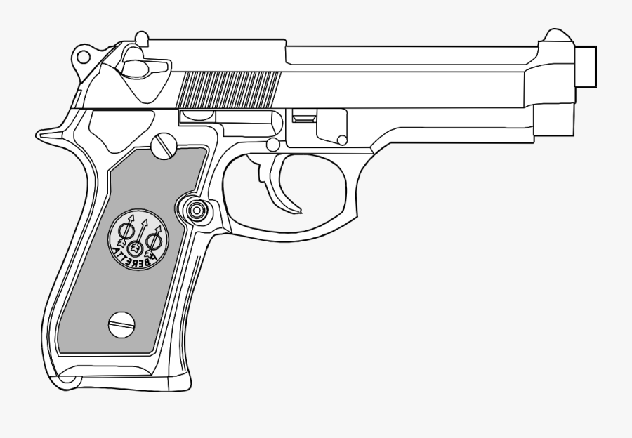 Guns Clipart 9mm - Tattoo Designs Hand Guns, Transparent Clipart