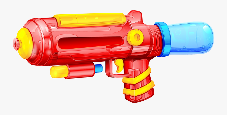 Water Gun Portable Network Graphics Clip Art Pistol - Transparent Water Gun Png, Transparent Clipart