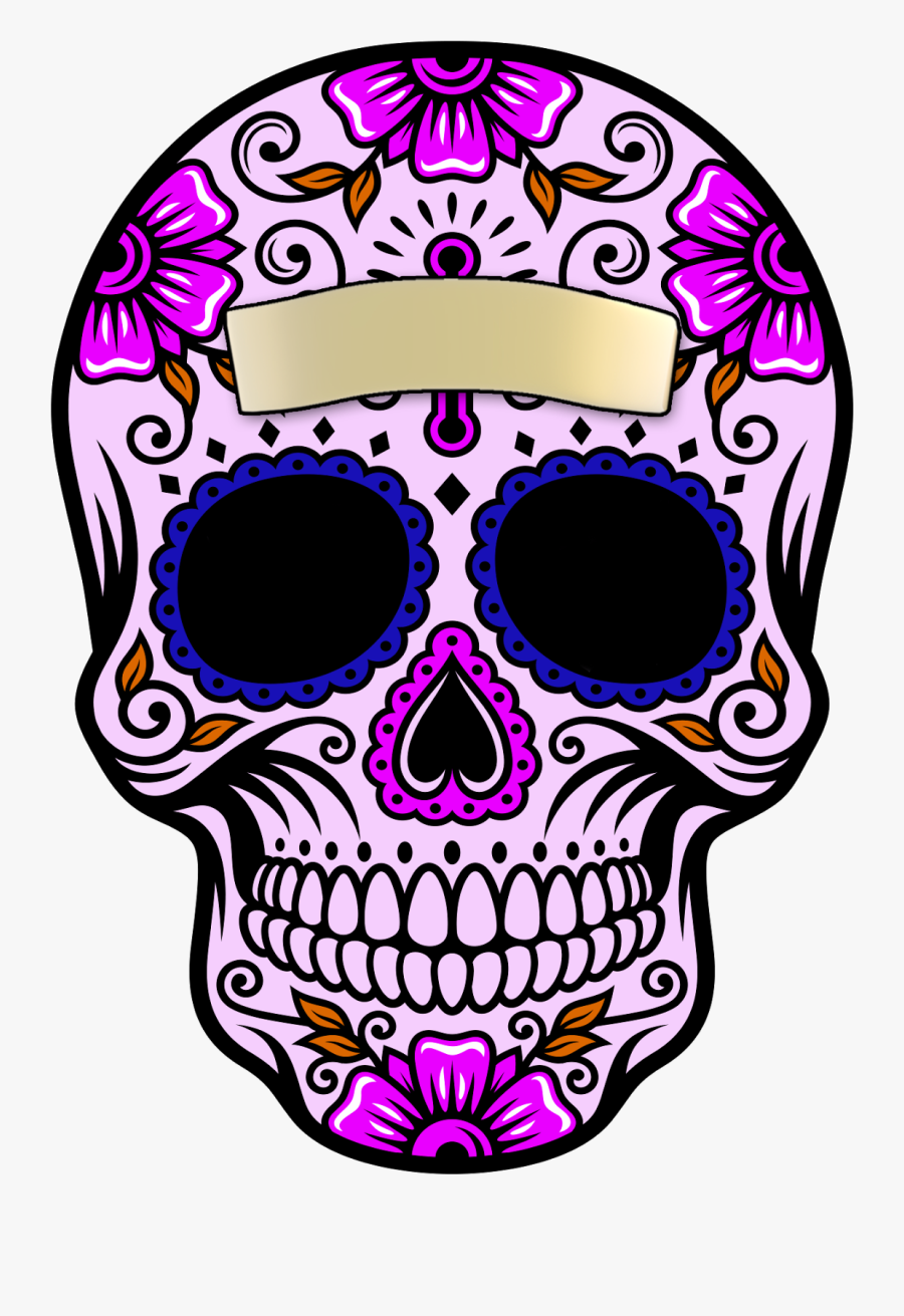 Calaveras De Dia Muertos - Transparent Background Sugar Skull Png, Transparent Clipart