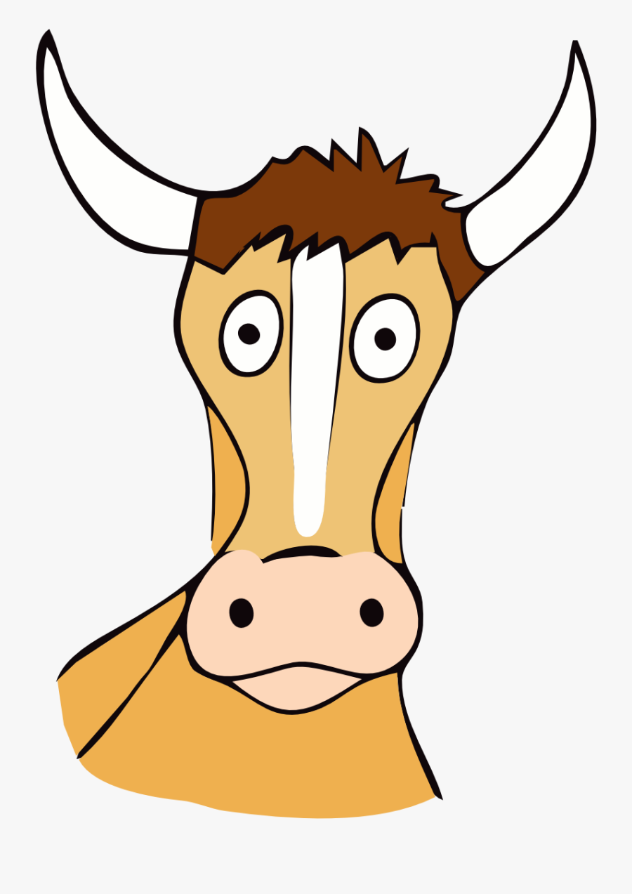 Cow Animal Mammal Free Picture - Ox Cartoon No Background, Transparent Clipart