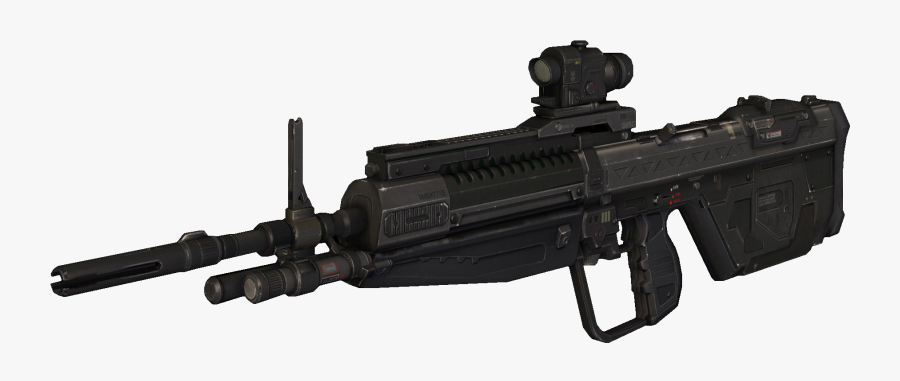 Machine Gun Clipart Profile - Halo Reach Dmr, Transparent Clipart