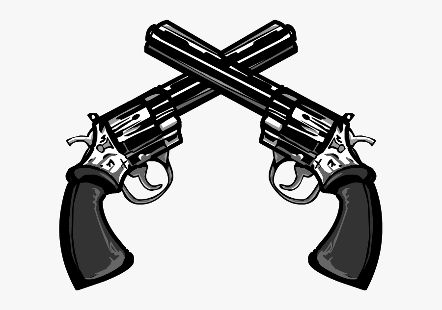 Clip Art Crossed For Free - Crossed Guns Png, Transparent Clipart