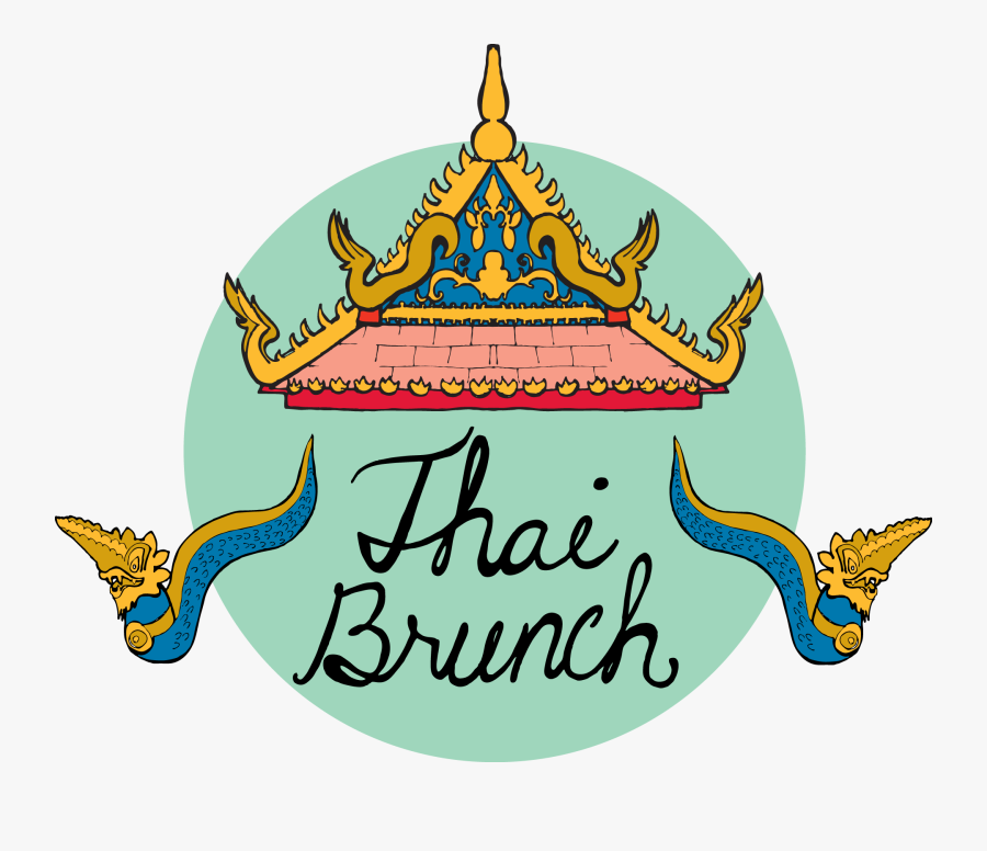 Brunch Clipart Brunch Word - Thai Temple Roof Drawing, Transparent Clipart