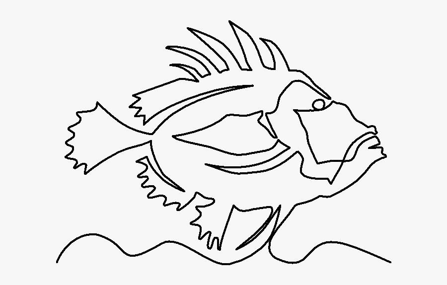 Clip Art Freeuse Download Saltwater At Getdrawings - Line Art, Transparent Clipart