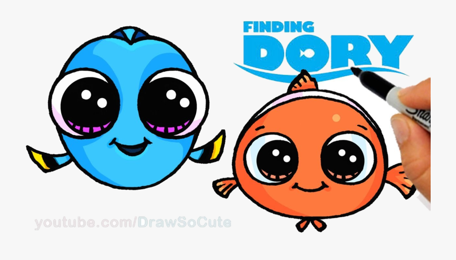 Dory Baby Clipart Transparent Png - Draw So Cute Dory, Transparent Clipart