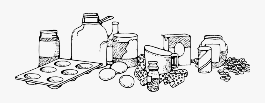 Ingredients Clipart Black And White, Transparent Clipart