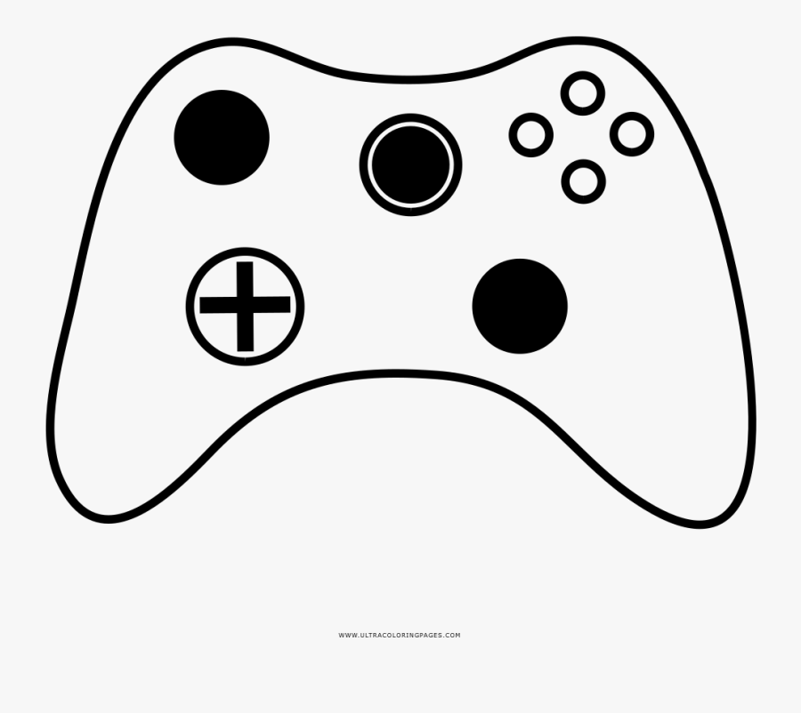 New Evite Xbox Controller Shaped Custom Gamer Birthday - Coloring Image Of Xbox Controller, Transparent Clipart