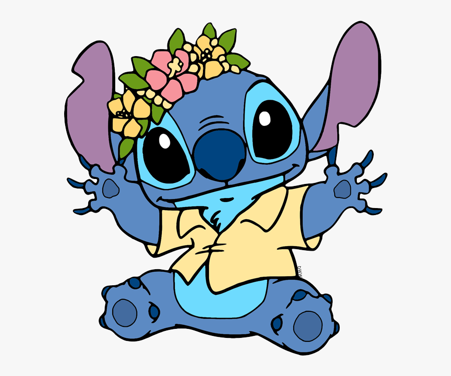 Stitch With Flower Crown , Free Transparent Clipart - ClipartKey.