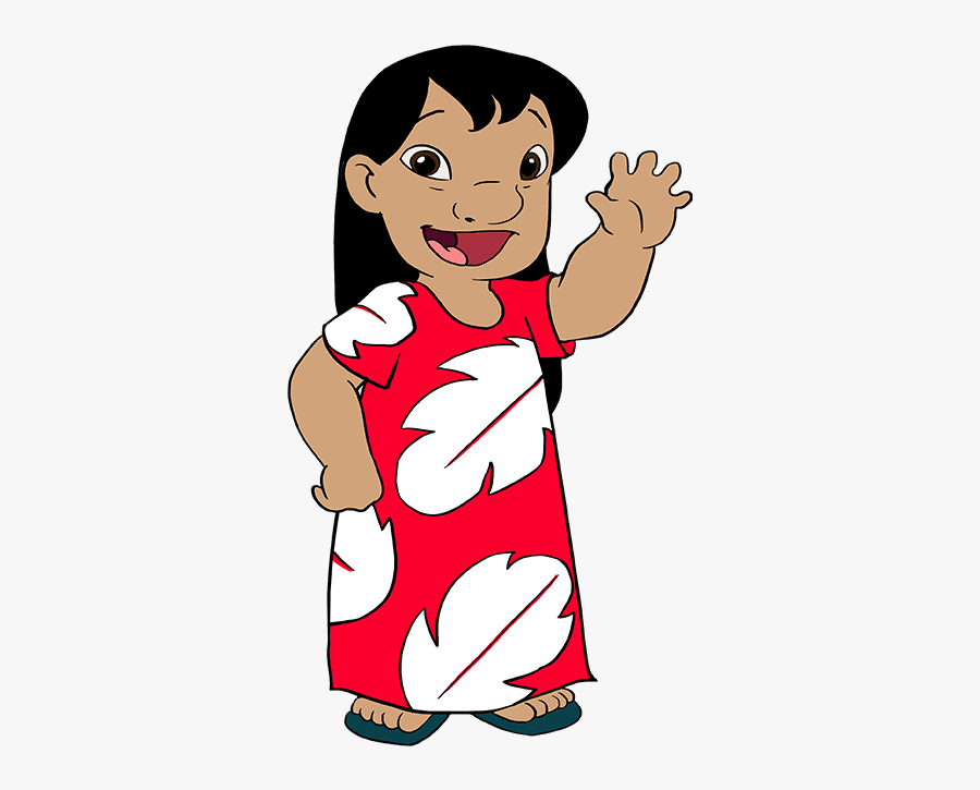 How To Draw Lilo From Lilo And Stitch - Easy Lilo And Stitch Drawing, Transparent Clipart