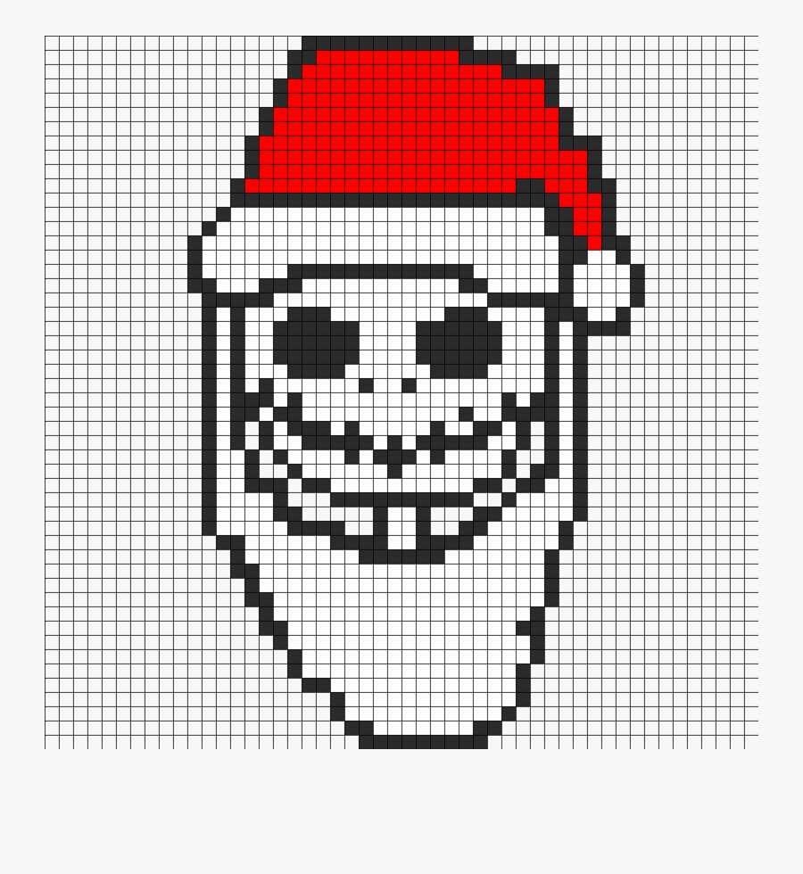 Bead Clipart Cross-stitch Jack Skellington Pattern - Pixel Art Jack Noel, Transparent Clipart