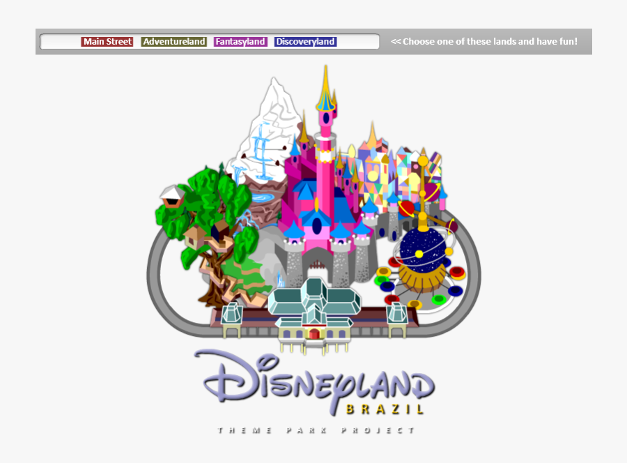 Disneyland Map Clipart , Png Download - Clipart Disneyland Map, Transparent Clipart