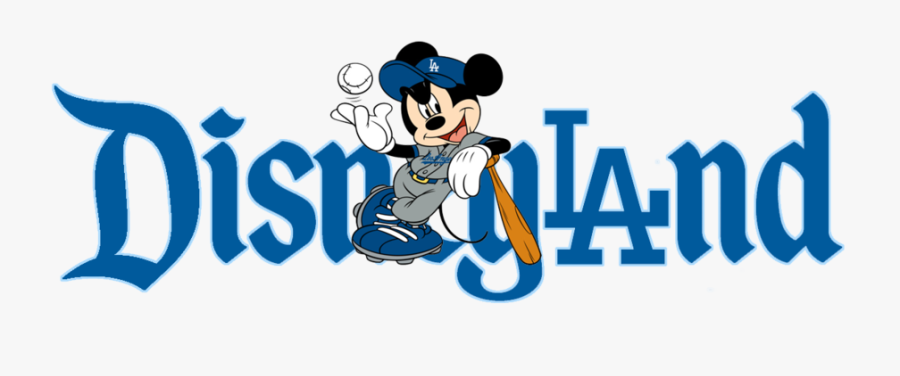 Clip Art Library Library Dodgers Mashup Men S - Disneyland Los Angeles Logo, Transparent Clipart