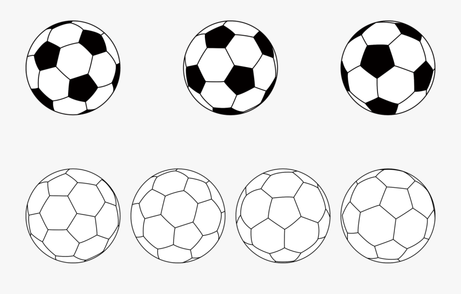 Line Art,ball,symmetry - 4 Balls Black And White Clipart, Transparent Clipart