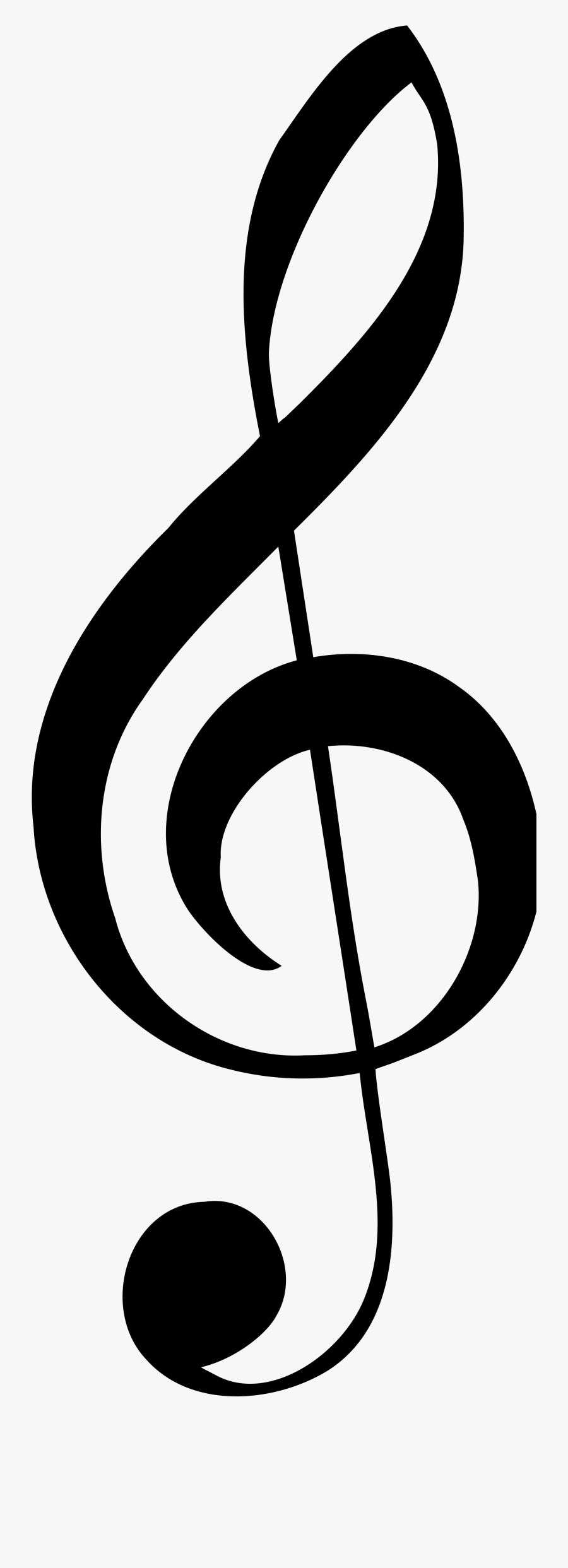 G Clef Symbol, Transparent Clipart