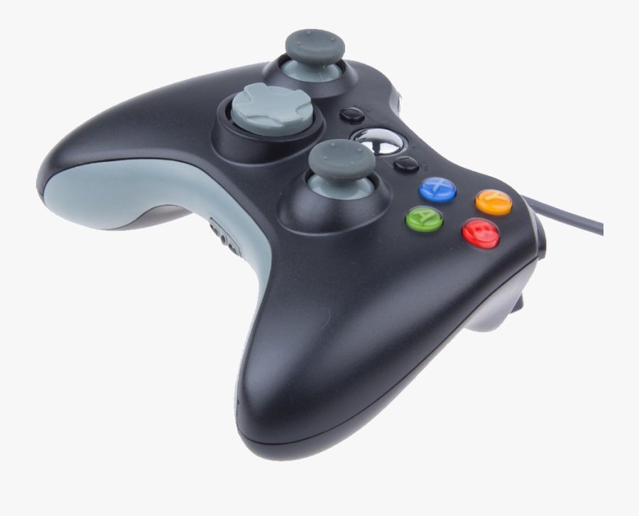 Xbox 360 Grey Controller - Xbox 360 Controller Black And Gray Wired, Transparent Clipart