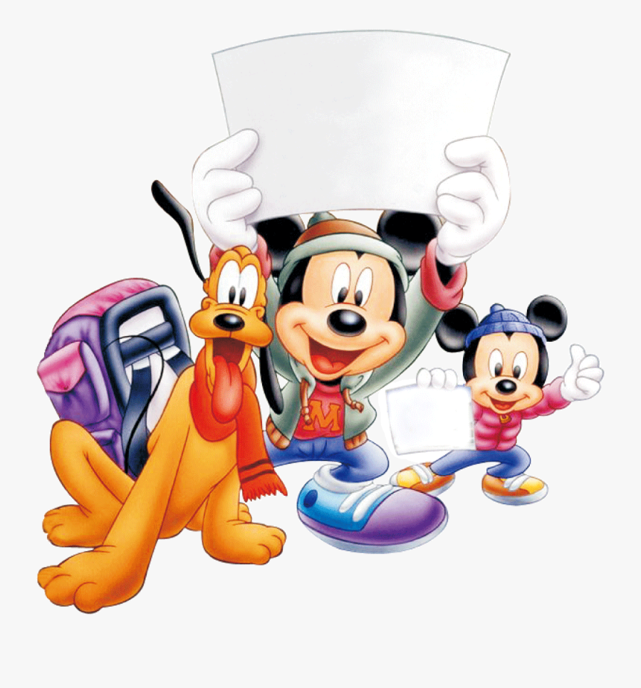 Graphic Freeuse Library Disneyland Clipart Poster - Mickey Mouse New Background, Transparent Clipart